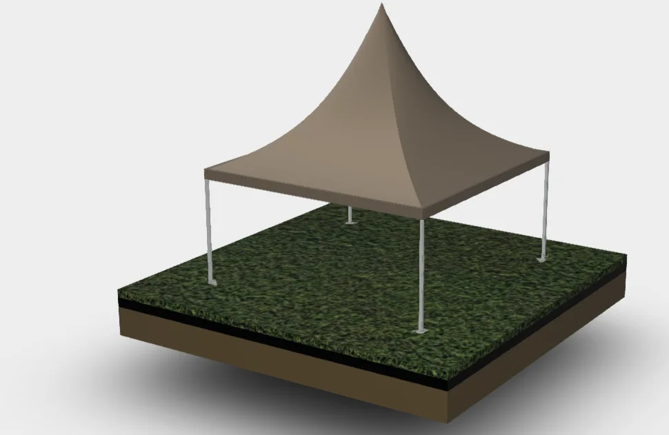 Pagodetent Excl. Zijwanden