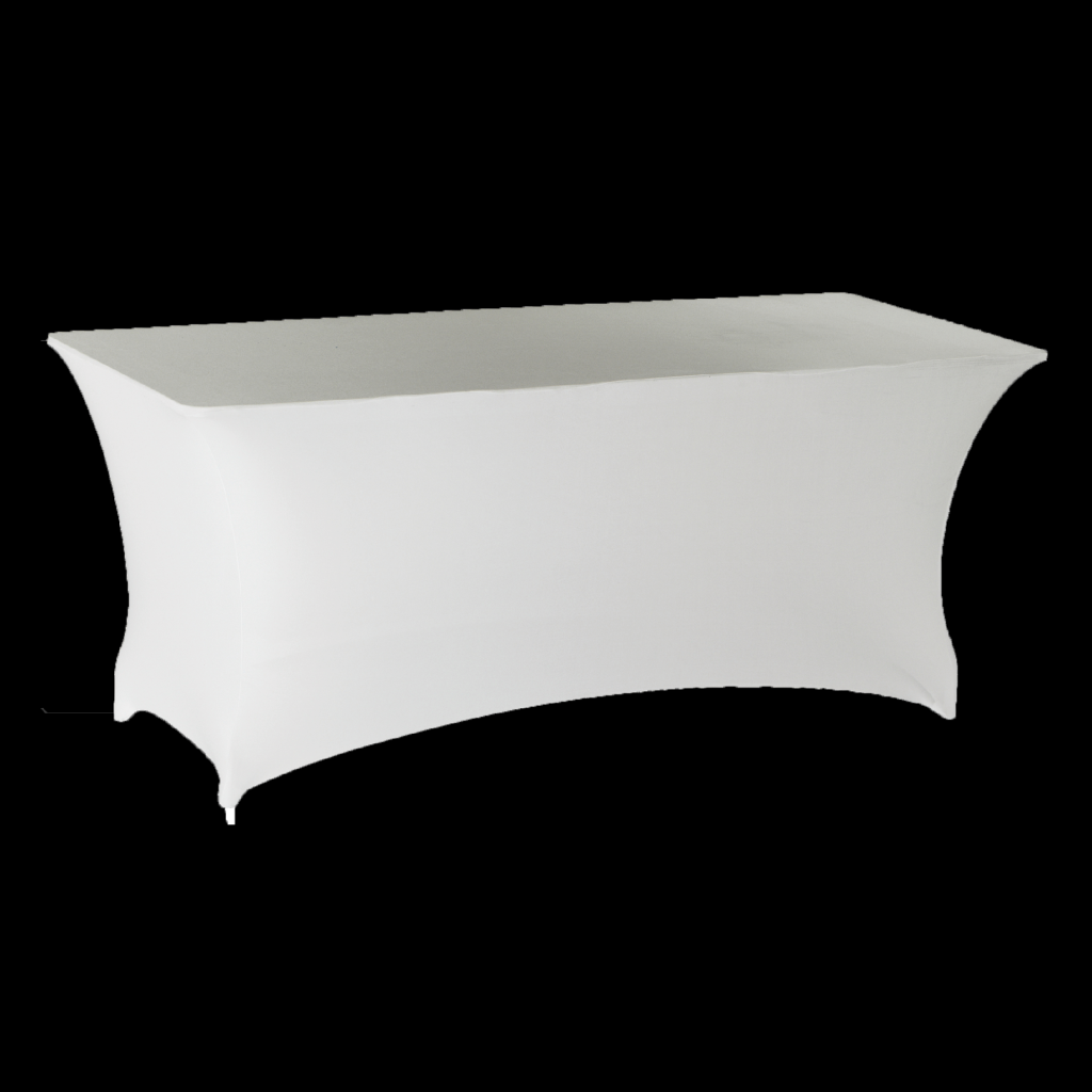 Stretchhoes wit t.b.v. klaptafel