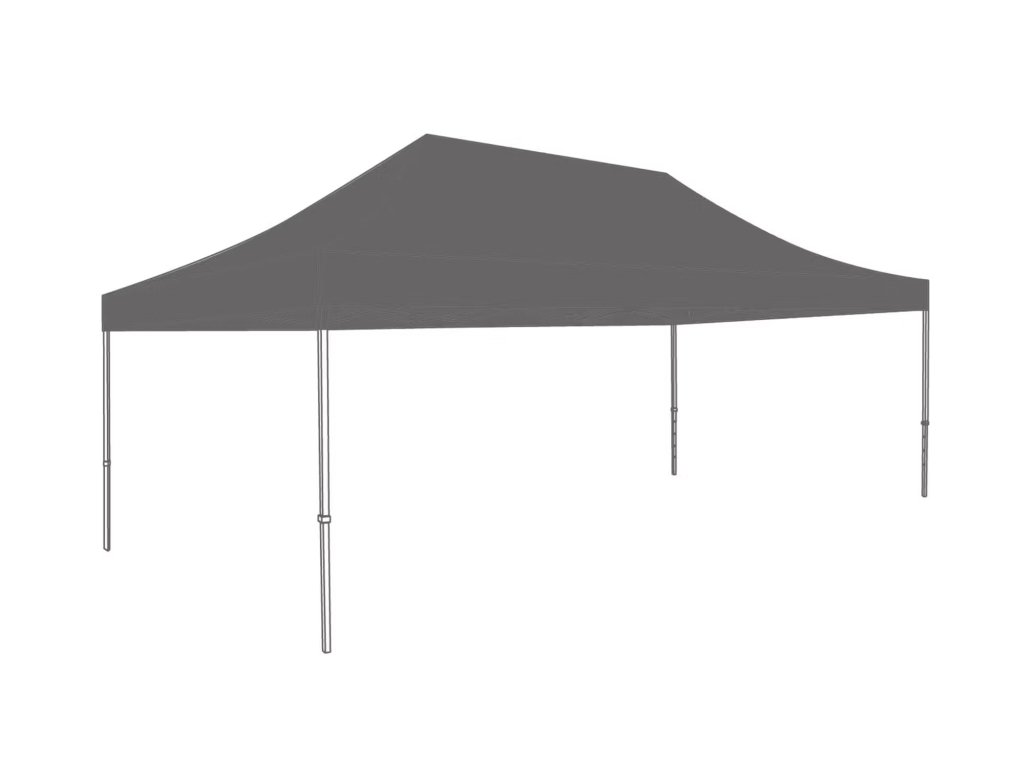 Easy up tent 4x6 Antraciet incl. zijwanden