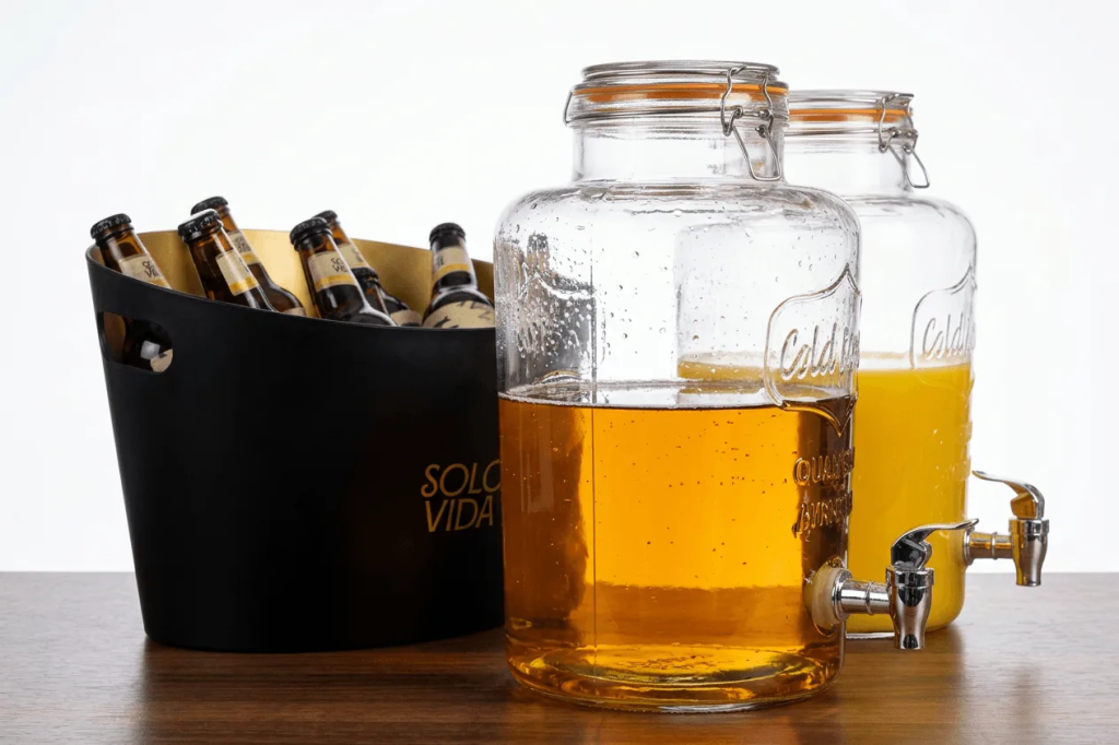 Glazen drankendispenser 8L