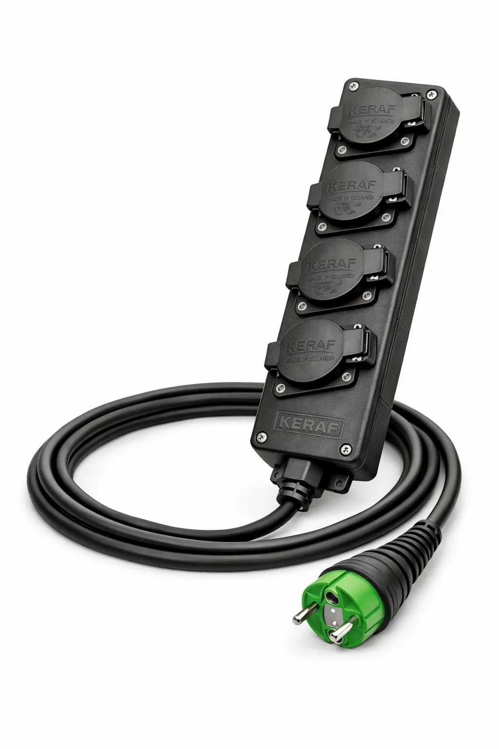 Stekker verdeelblok 4-voudig 2,5m