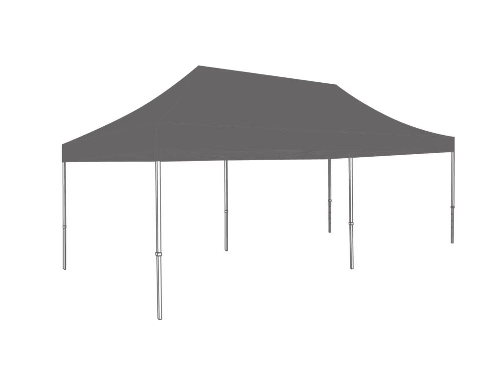 Easy up tent 3x6 Antraciet incl. zijwanden