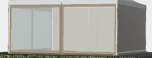 Zijwanden set 5x5 Zand t.b.v. Pagode