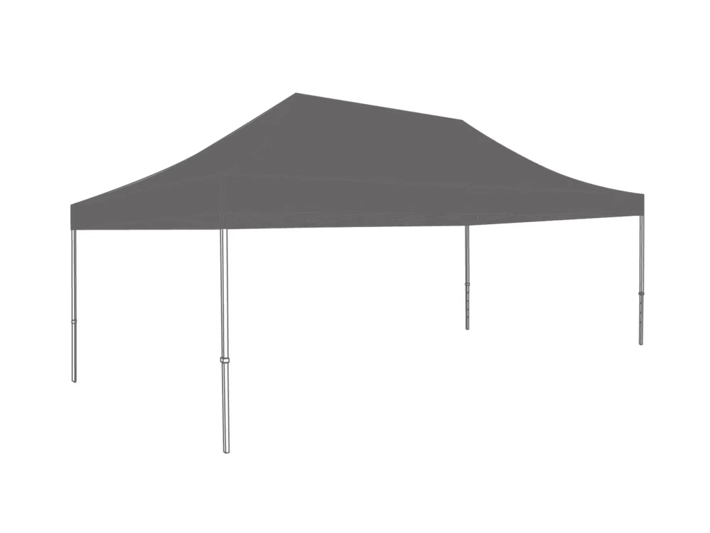 Easy up tent 4x6 Antraciet incl. zijwanden