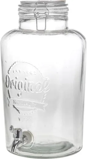 Glazen drankendispenser 8L